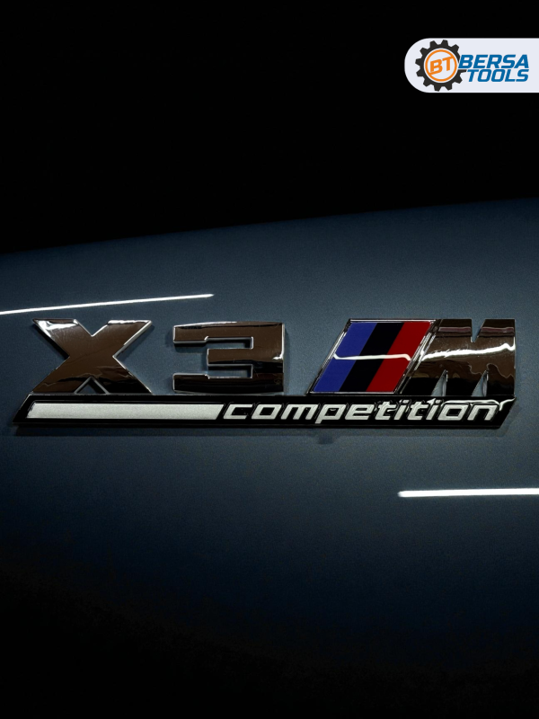 Эмблема пластиковая BMW X3 M Competition хром
