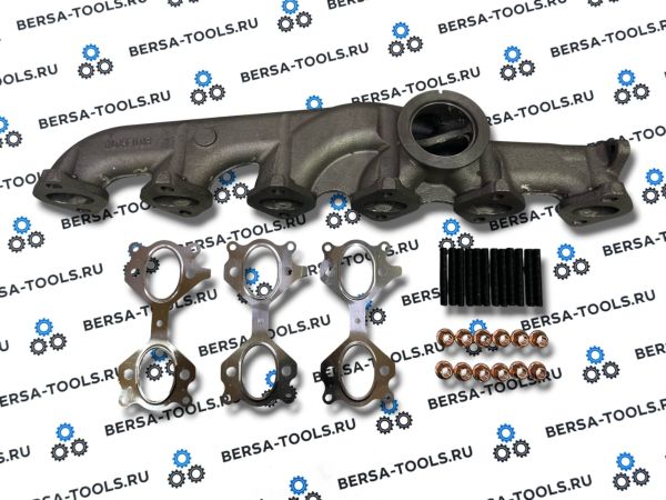 Чугунный выпускной коллектор BMW M57 M57N2, M57T2, M57D30 (11627811449)