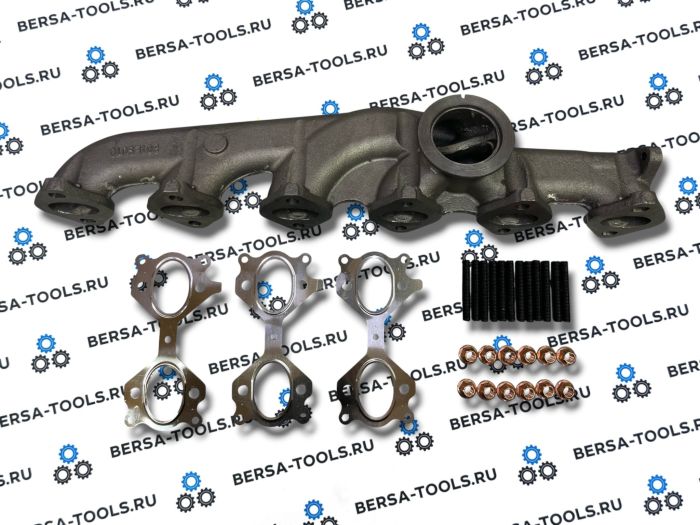 Чугунный выпускной коллектор BMW M57 M57N2, M57T2, M57D30 (11627811449)