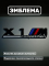 Эмблема пластиковая BMW X1 M Competition черный