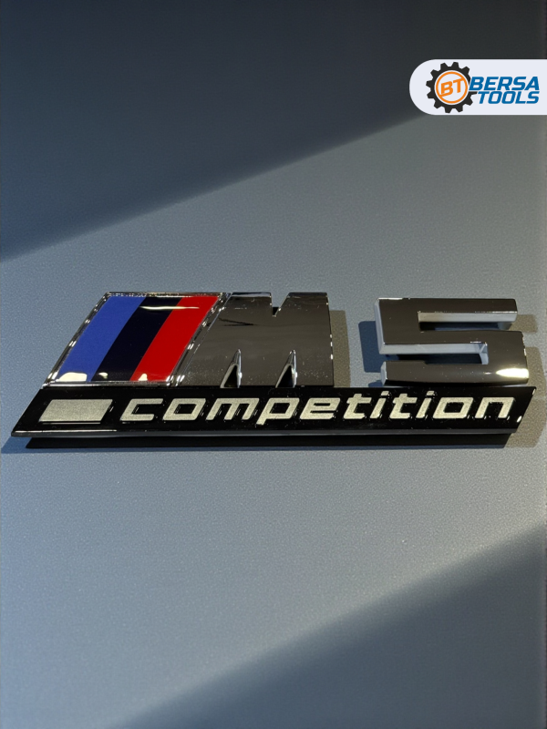 Эмблема пластиковая BMW M5 Competition хром