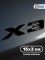 Эмблема пластиковая BMW X3 черный 15х3 см