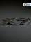 Эмблема пластиковая BMW X7 серебро 15х3 см